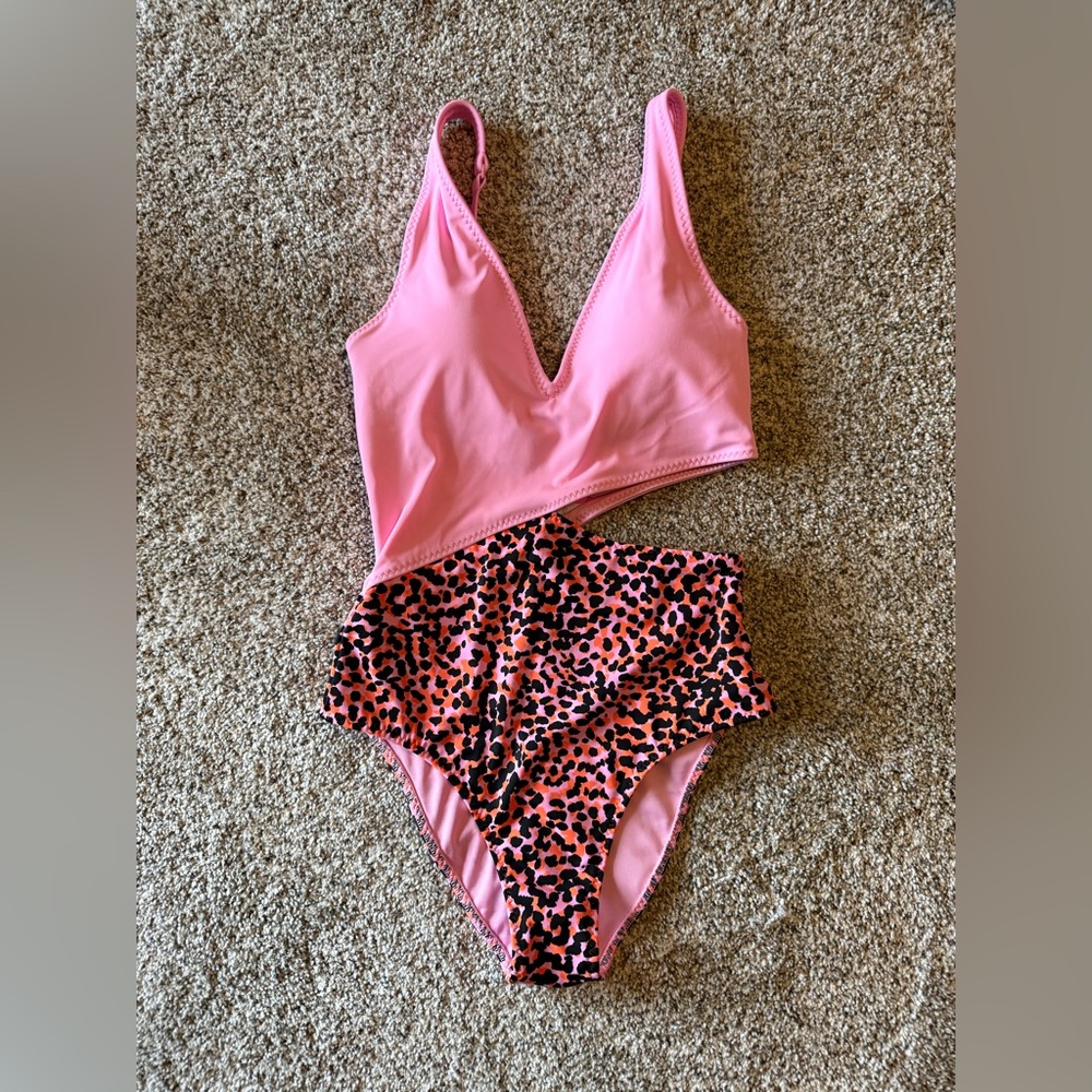 Fabletics Bright Ballerina and Flash Orange One-Piece